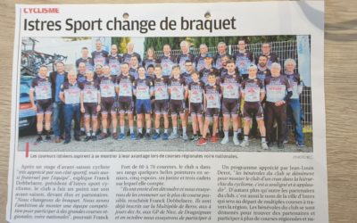 Retour sur les articles de presse Istres Sport Cyclisme pour ce début d&rsquo;année 2019