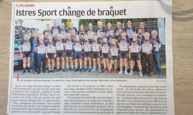 Retour sur les articles de presse Istres Sport Cyclisme pour ce début d’année 2019