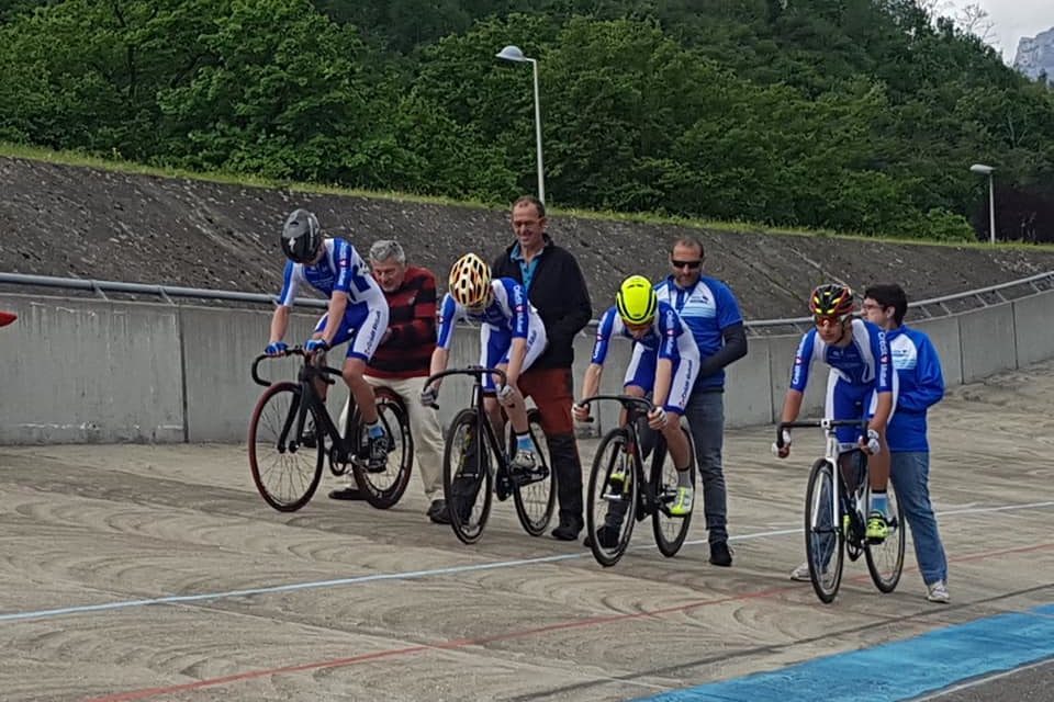 Course piste coupe de france cadets Eybens (38) sélection de Cyrille Aubert du 11 mai