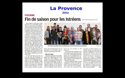 AG Istres Sport Cyclisme du 16 novemebre 2019