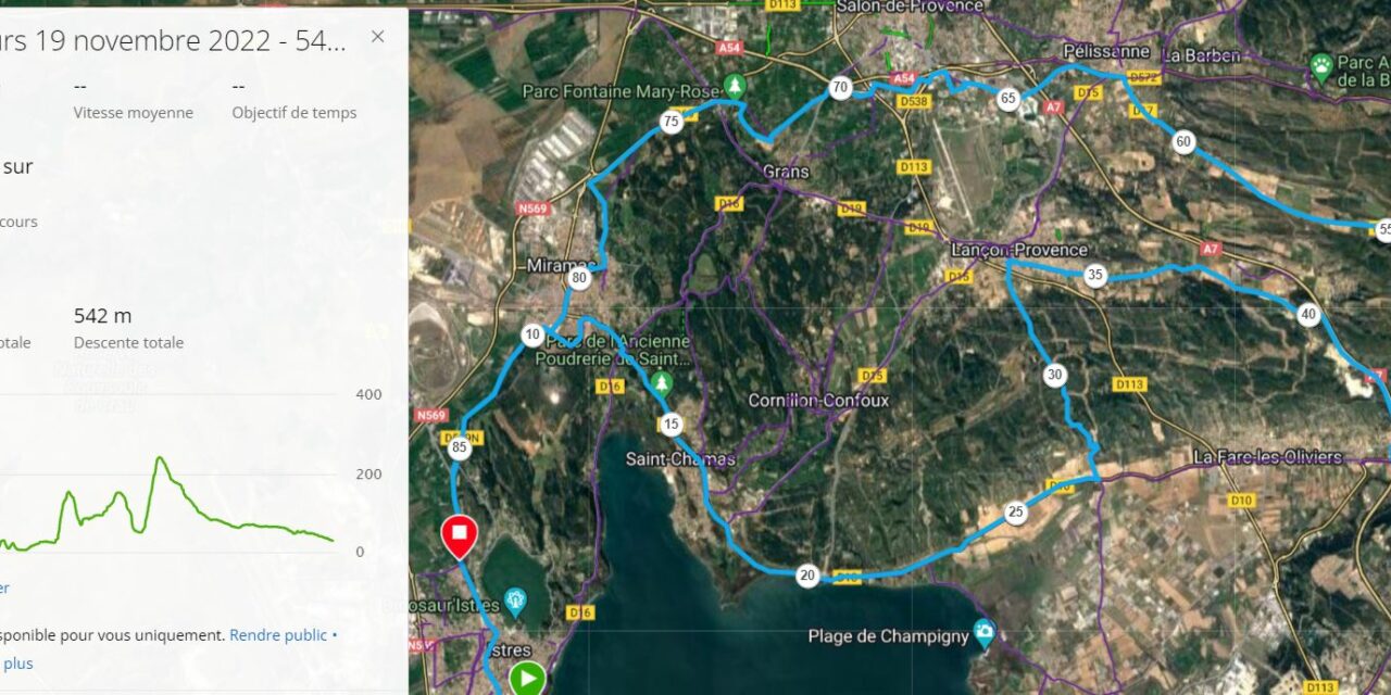 Parcours Samedi 19 Novembre 2022