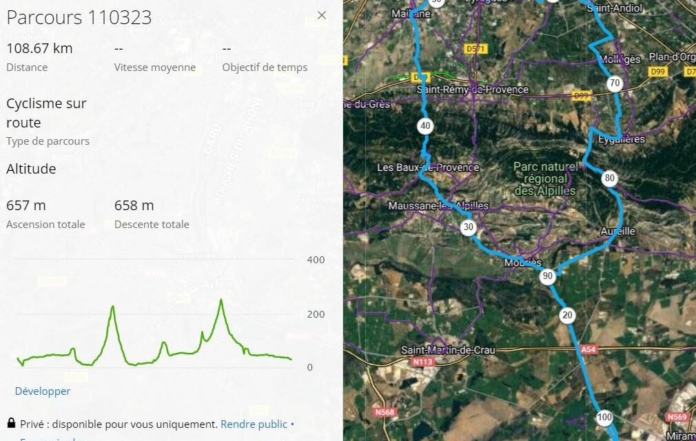 Parcours Samedi 11 Mars 2023