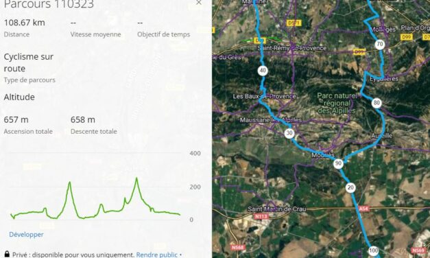 Parcours Samedi 11 Mars 2023