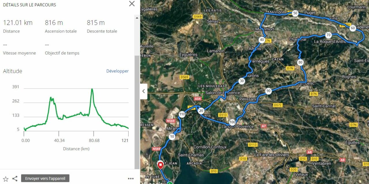 Parcours Lundi 01 Mai 2023