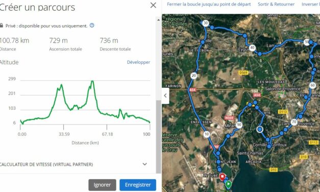 Parcours Dimanche 21 Mai 2023