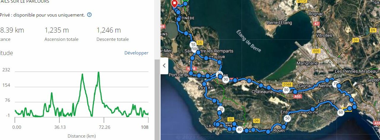 Parcours Lundi 29 Mai 2023 – DEPART 07H30