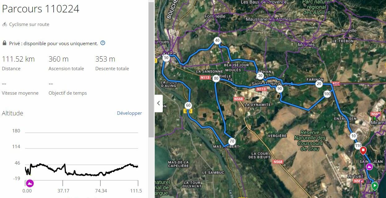 Parcours Dimanche 11 Février 2024 – 8h30