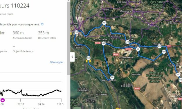 Parcours Dimanche 11 Février 2024 – 8h30