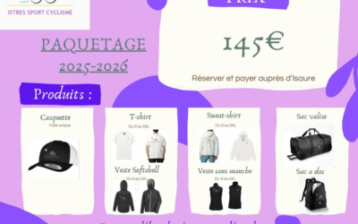 Paquetage ISC 2025-2026 en vente!